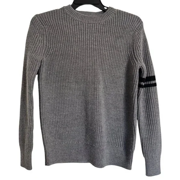 Label Go To Sweater Size XS Light Gray Heavy Knit NWT Wool Merino - Picture 3 of 10